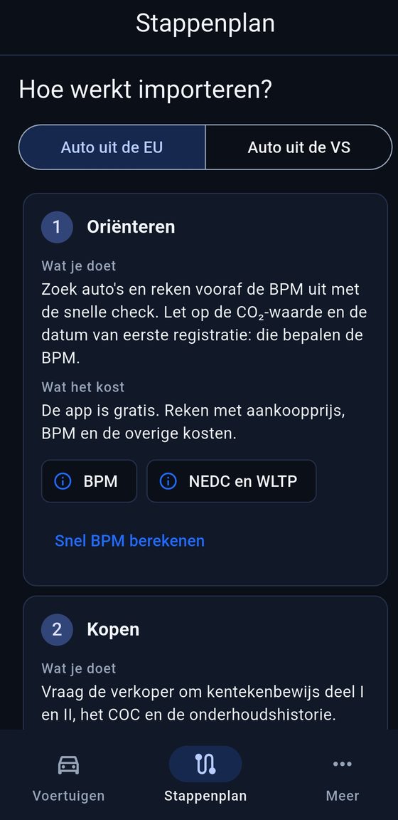 Het stappenplan